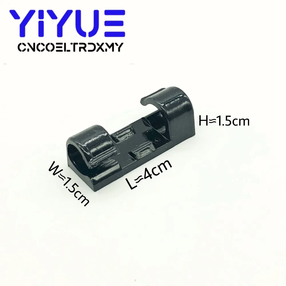 16pcspack Self-adhesive Wire Organizer Line Cable Clip Buckle Plastic Clips Ties Fixer Fastener Holder 41.51.5cm (4)