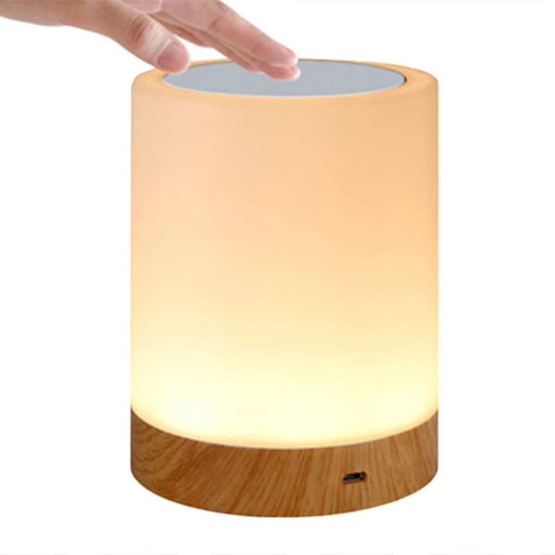

Table Desk 7-Color Touch Accessories Rechargeable Dimming Night Light Bedside Room 95*120mm Convenient Durable
