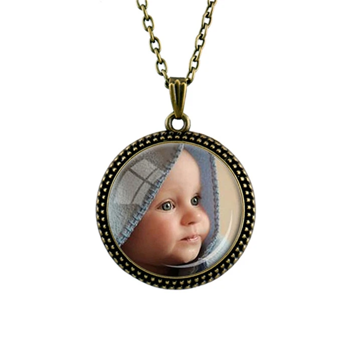 Персонализированные фото подвеска на заказ ожерелье фото вашего ребенка мама папа и дедушка любимый один подарок для членов семьи подарок