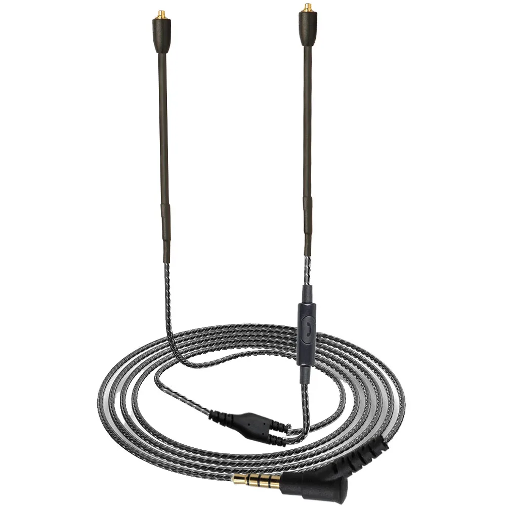 Съемный кабель MMCX для наушников Shure SE215 SE315 SE425 SE535 SE846 шнуры с микрофоном и без