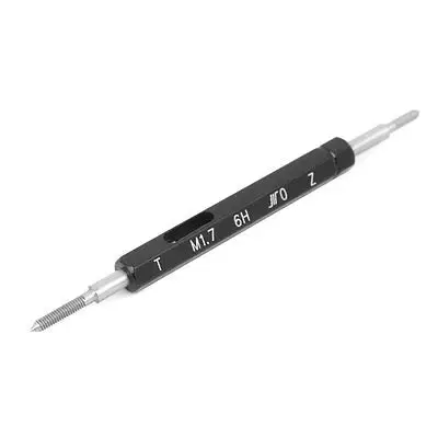 

M1.7 6H Steel Pipe Thread Plug Gage Go/No Go Gauge Gaging Tool