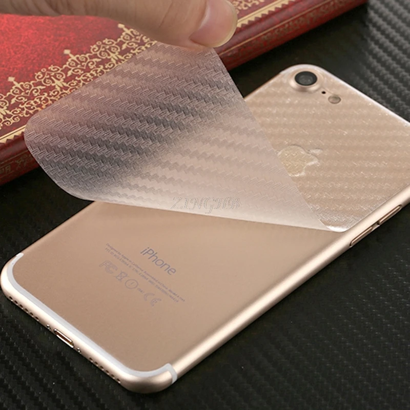 2 шт./лот Вернуться углеродного волокна Стикеры для Xiaomi Redmi S2 5 99 &quotпрозрачный