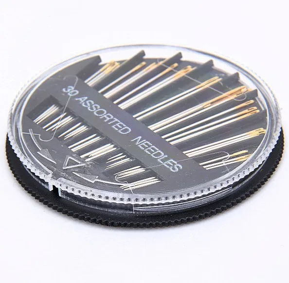 High Quality 30PCS Assorted Hand Sewing Needles Embroidery Mending Craft Quilt Sew Case Knitting Needles Set