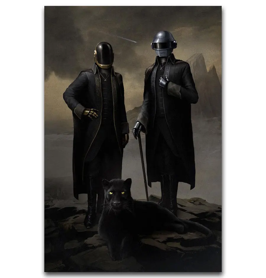 

MQ1808 Daft Punk The Weeknd Starboy Rapper Hot New Art Poster Top Silk Light Canvas Home Decor Wall Picture Printings