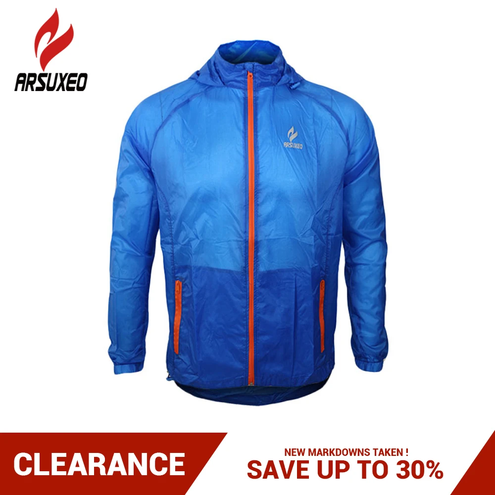 ARSUXEO Outdoor Sports Running Cycling Jacket Windproof UV Protection