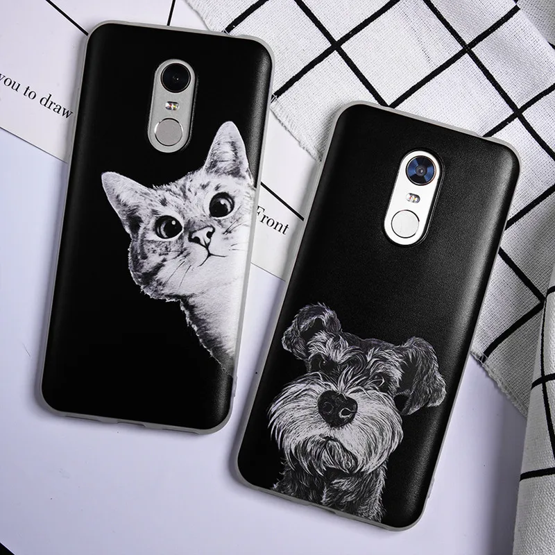 TOMKAS Painted Phone Case For Xiaomi Redmi 4X 5 Plus Flower Plants Animal Patterned  TPU Silicone Back Cover Coque fundas        (27)