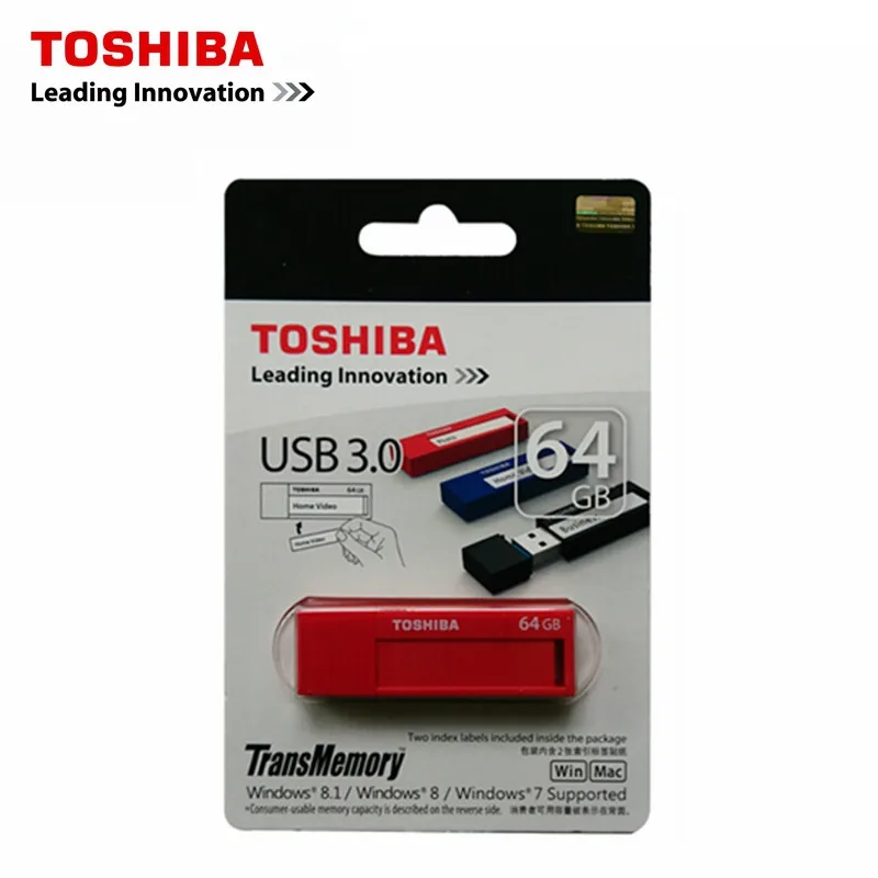 TOSHIBA USB 3,0 usb флеш-накопитель 64 ГБ 32 ГБ 16 ГБ флеш-накопитель пластиковый usb флеш-накопитель usb флешка поддержка официальной проверки