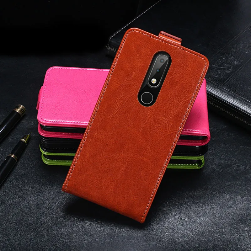 Чехол для Nokia X6 2018 5 8 дюйма роскошный флип чехол из искусственной кожи TA 1099