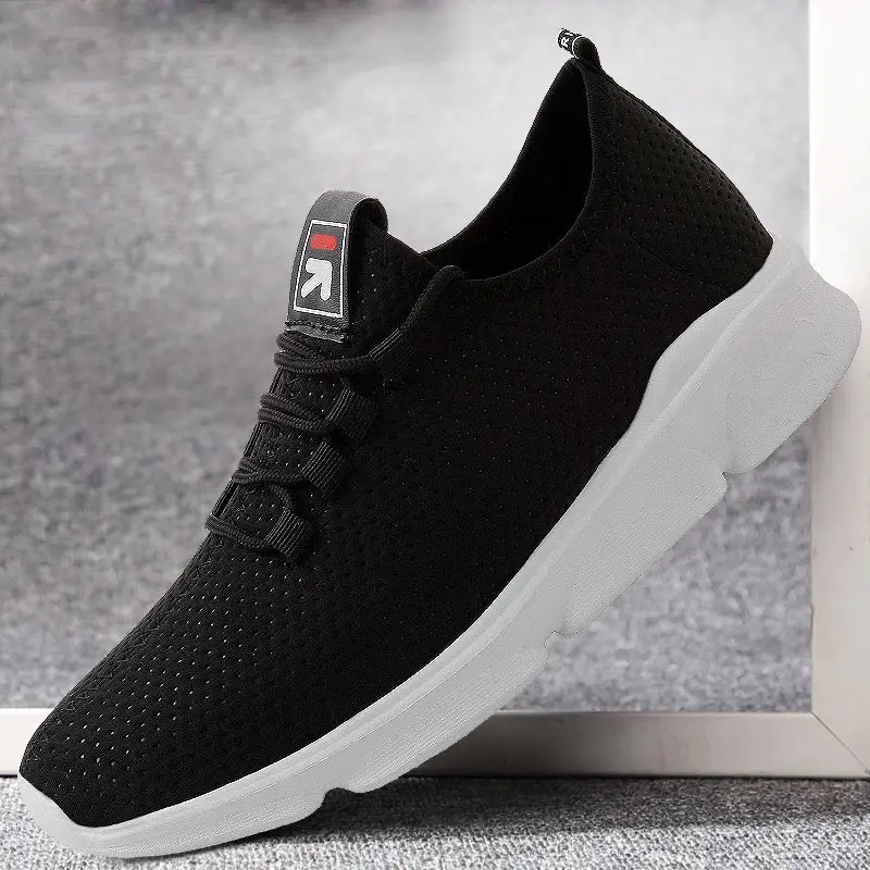 

Plus Size Chaussure Homme Sport Breathable Running Shoes Sports Men's Sneakers Man Sport Shoes Men Black Gym Basket Walk B-275