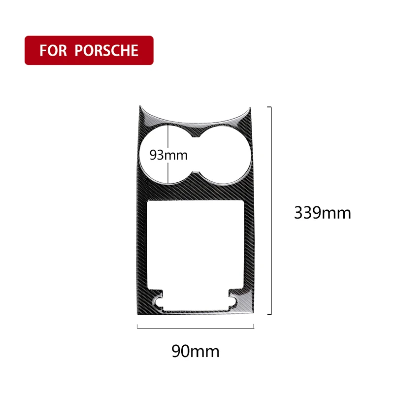 

Carbon fiber Modification water cup panel For porsche 911 971 958 For Cayenne Macan Panamera Boxster 718 Cayman etc decoration