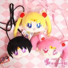 IVYYE 14 см Sailor Moon Fashion аниме, плюшевая сумка на плечо, мягкая сумка с картинкой, Повседневная сумка, мягкие игрушки, сумка для телефона для девочек, новинка
