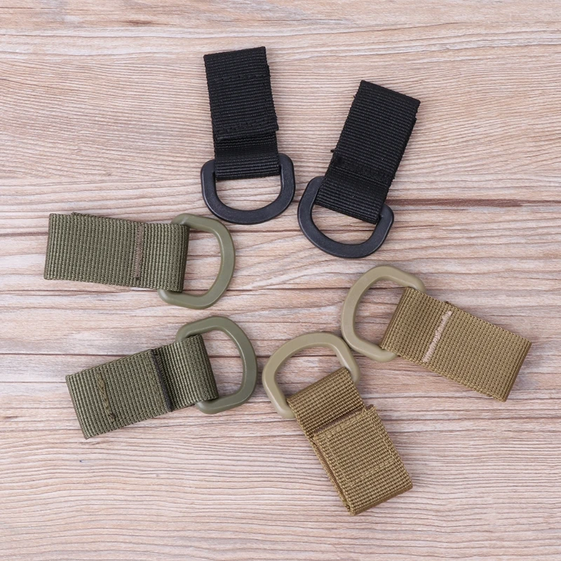 2pcs Nylon bing Hanging Buckle Tactical Backpack Molle Quickdraw