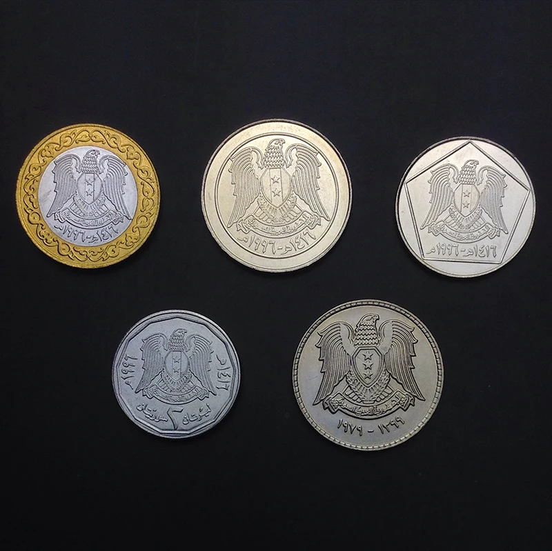 

Syria 5pieces/ Set UNC original Coin Not circulated
