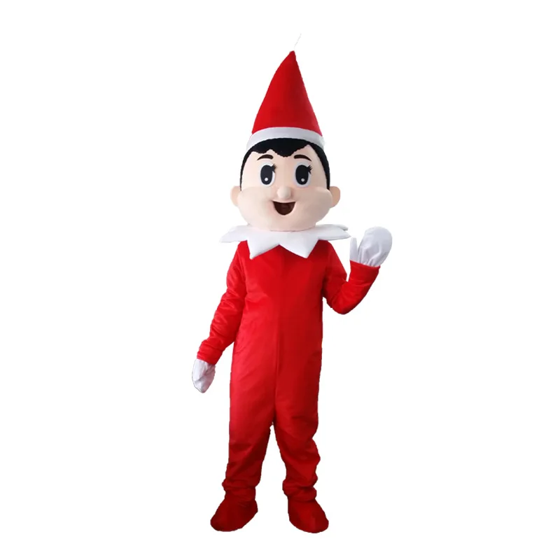 Halloween Creepy Elf Pinocchio on The Shelf Mascot Costumes Funny