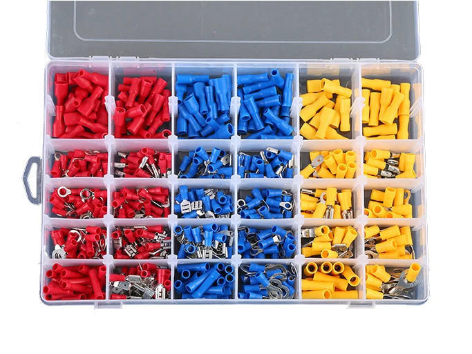 

Cross-border e-commerce source 480pcs boxed 30 Connection terminal combination Amazon Cold voltage terminal set