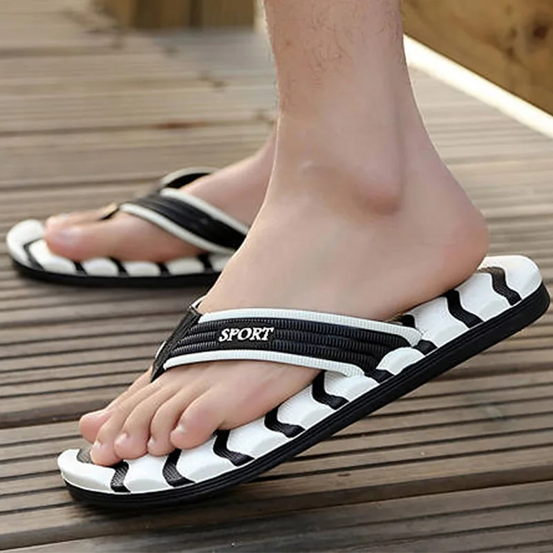 

Water slippers flip flops beach shoes men 2019 new plus size 290 mm flip flop male summer shoes breathable slippers