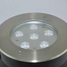 Нержавеющая сталь 316 IP67 Водонепроницаемый 18 W утопленный светодиодный подземный свет RGB подземный свет открытый снизу вверх 4 шт./лот