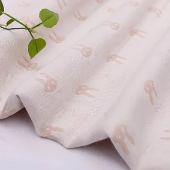 

Natural 100% Natural Color Cotton 3 Layers Gauze 150 cm width 155 grams baby sewing fabric 10 meters small wholesale NC03