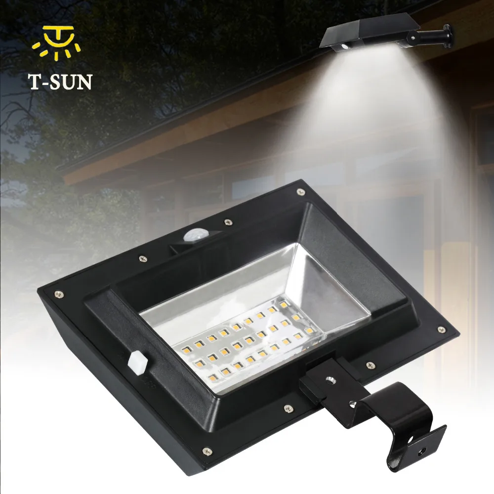 3w Cree Twin Solar Seguridad Sensor De Movimiento Pir Luz Inteligente Al Aire Libre Lámpara de Jardín