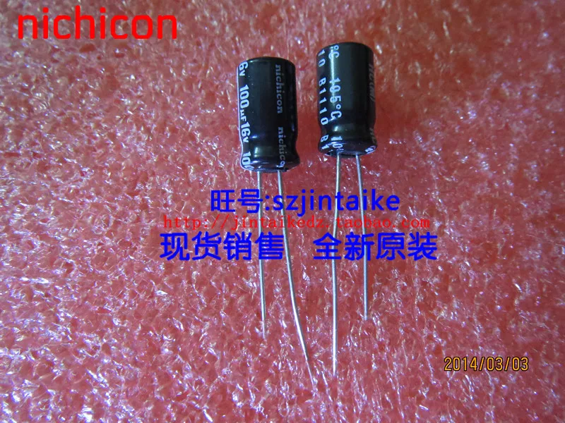 

2018 hot sale 30PCS/50PCS Imported electrolytic capacitors 16V100UF 6X11 HC Series 105 nichicon capacitor spot free shipping