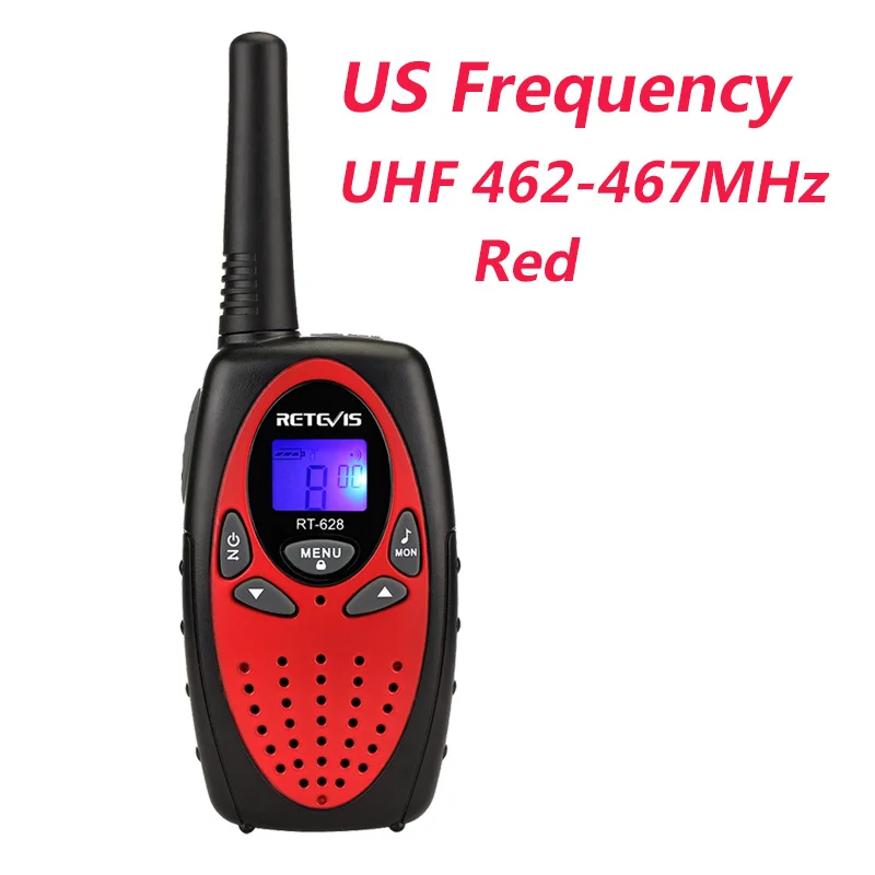 1 шт. портативная рация детская радиостанция RETEVIS RT628 0,5 Вт кв приемопередатчик радиочастотная UHF двухсторонняя радиостанция J1026 - Цвет: Red US