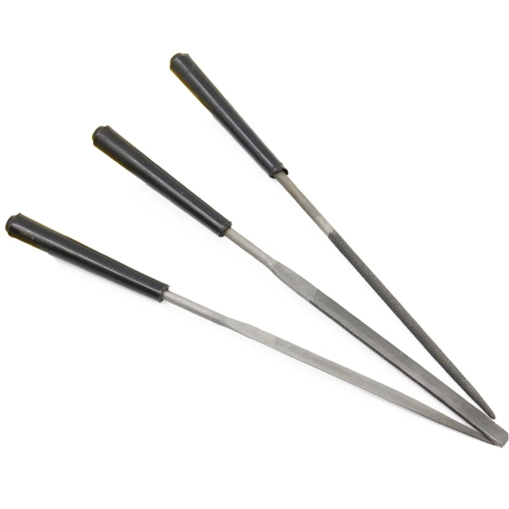Round Flat Triangle Needle Files Set Hand Tool for Jeweler Diamond Wood Carving Metal Glass Stone Craft Tools (1)