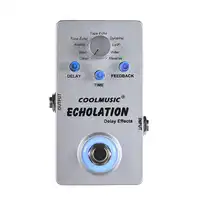 Digital Delay Guitar Pedal Electric Guitar Effect Pedal with 9 Delay Effects True Bypass Guitar Parts & Accessories