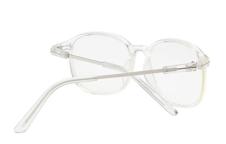 Классический прозрачный цвет ретро большая коробка плоское зеркало маленькая свежая дикая оправа для очков женские индивидуальные женские очки