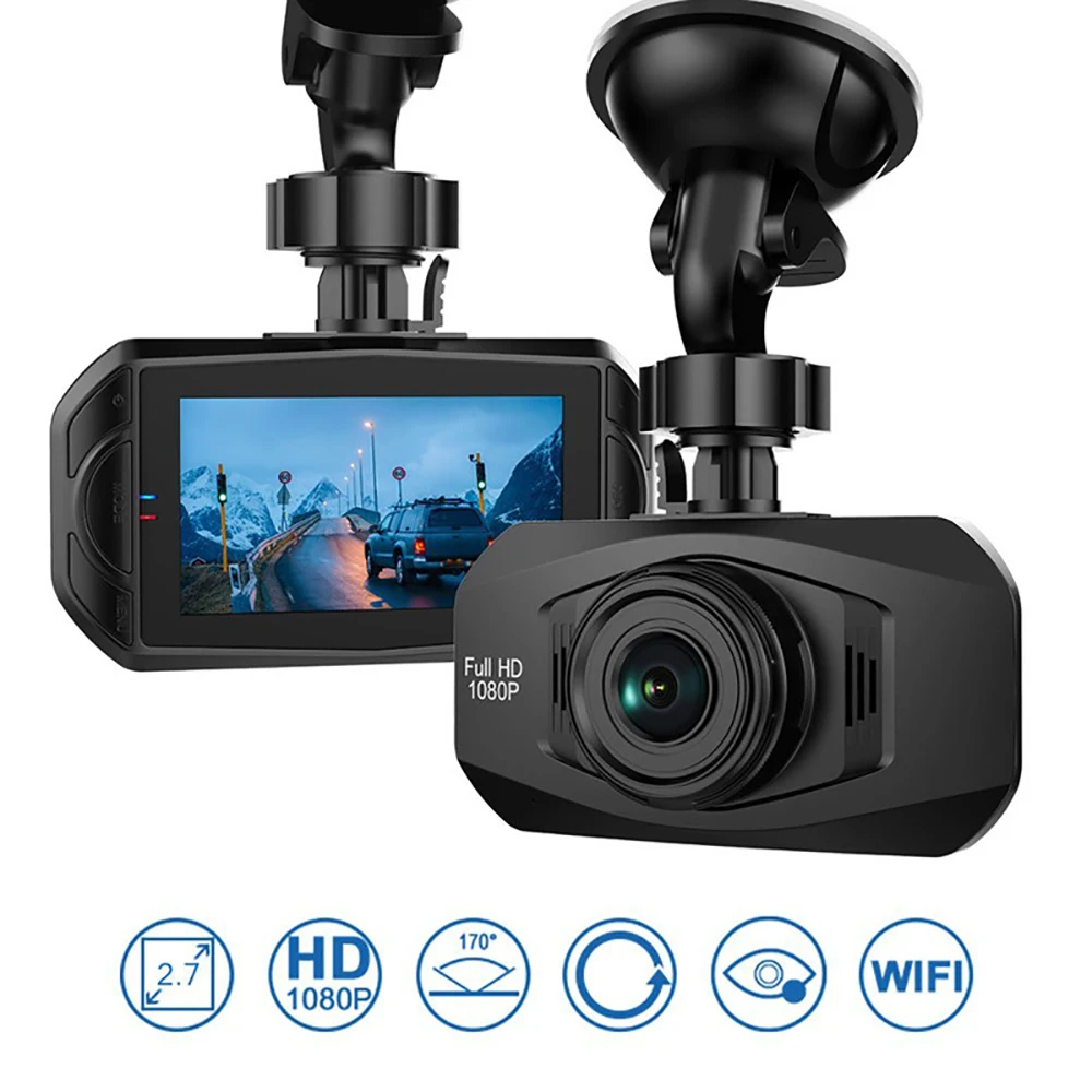 

1080p High Definition Dash Cam Car DVR Auto 2.7 Inch G-sensor Driving Recorder Single Pre-record Car DVR Vehicle Dash Tachograph