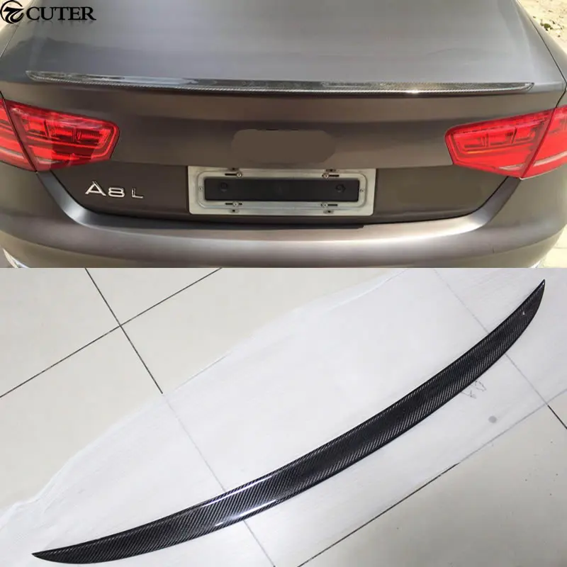 

A8 car body kit Carbon Fiber Rear Trunk Wing Spoiler for Audi A8 12-15
