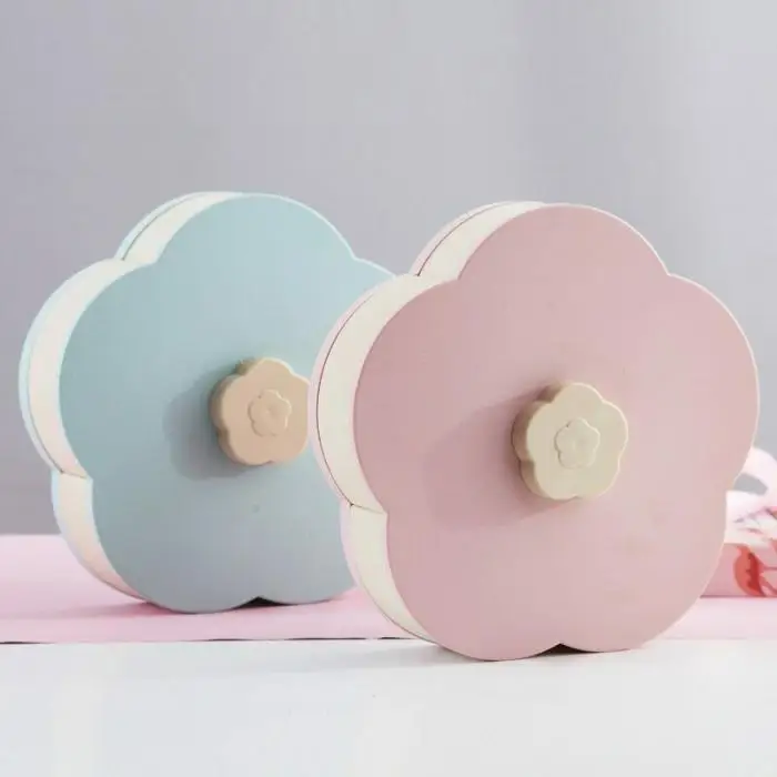 Snack Box Candy Dish Petal Rotating Dried Fruit Plate Snacks Storage Tray Can Store Different Kinds of Snacks