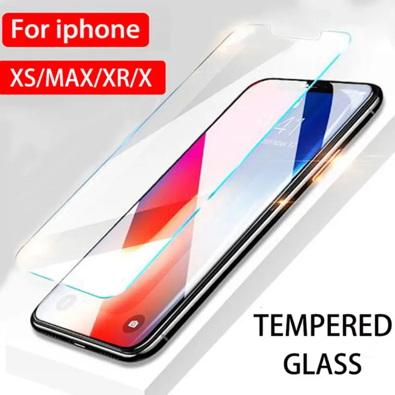 For iPhone xs max screen protector On ifon aifon iphoe XR X R S ix protective xsmax mas ecran salvapantallas tempered glass glas | Мобильные