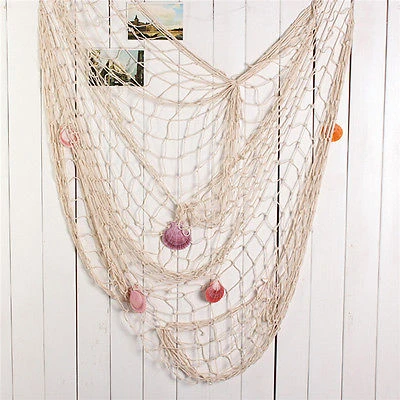 Fishing Net Decoration, Photo Wall Decor, Mediterranean Style 1x