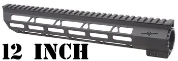 Векторная Оптика Тактический тонкий M-LOK 7 10 12 15 17 дюймов поплавок Handguard Пикатинни кронштейн подходит 223 5,56 AR 15 M4 M16 - Цвет: 12 inch