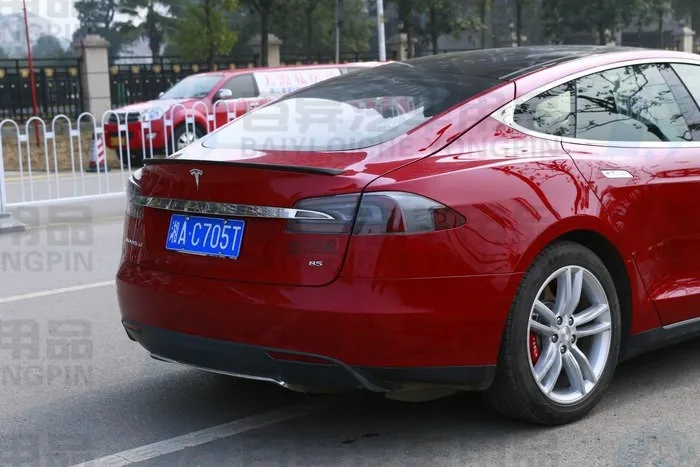 Углеродное волокно спойлер, пригодный для teslamodels задний спойлер