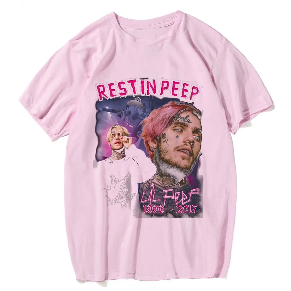 Lil Peep Футболка Music Man летние Графические футболки певица Мужская Новая Lil. peep футболка одежда Удобная футболка мужская женская - Цвет: 22