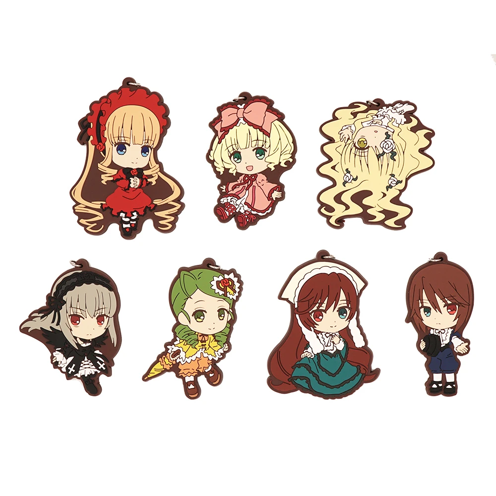 ローゼンメイデンアニメ真紅翠星石蒼星石水銀燈kirakishoラバーキーホルダー Rozen Maiden Rozen Maiden Shinkujapanese Anime Aliexpress