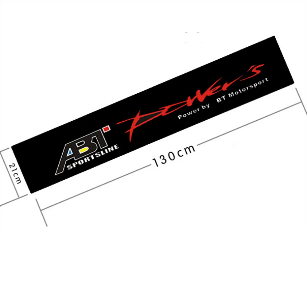 

1Pcs ABT Power By Motorsport Car Auto Back Front Windshield Sticker Sports Racing Decals Fit For A4 S4 S6 S7 A8 R8 Q5 Q7