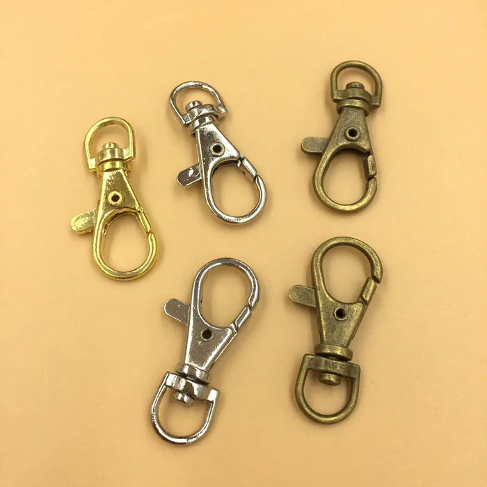 38*15mm Metal Lobster Claw Clasp Connectors with Hanger DIY Jewelry For