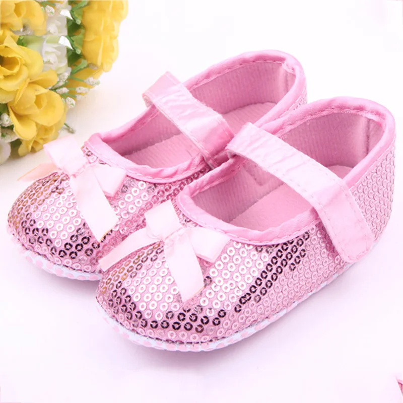 0 12M Newborn Baby Girl Cute Crib Shoes Toddler Soft Sole Casual Anti