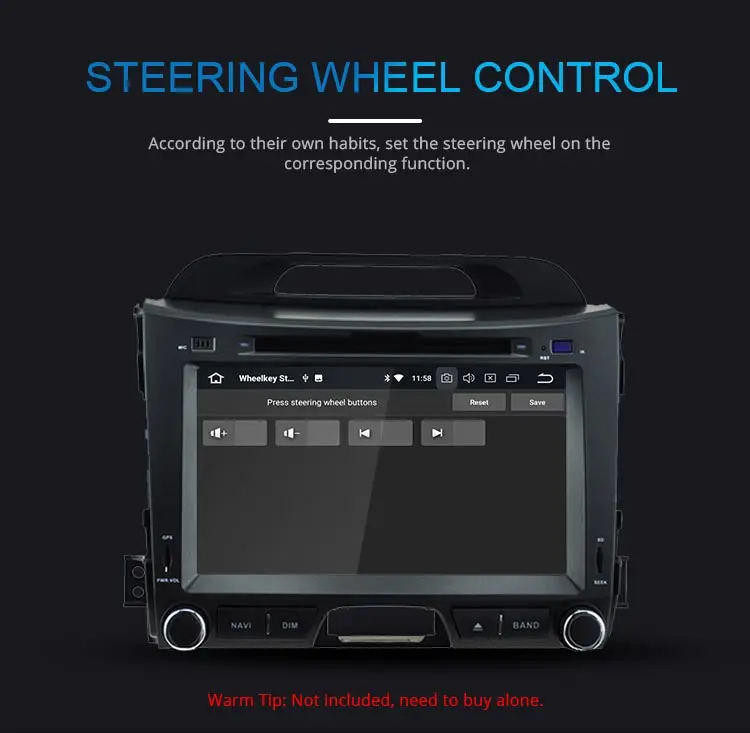 Top JDASTON Android 9.0 Car Multimedia Player For Kia Sportage 2010 2011 2012 2013 2014 2015 Octa Core 4G+64G Radio GPS Audio Stereo 10