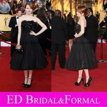 Emma Stone Kleid Screen Actors Guild Awards Roter Teppich Tee Länge Kurz Promi Cocktail Party Kleid vestido de festa curto