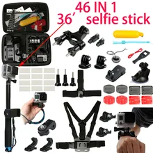 SANGER for Gopro Accessories Chest Head Strap Monopod Floating Mount for Xiaomi Yi Action Camera Go Pro Hero5 4 3+ Sjcam Sj4000