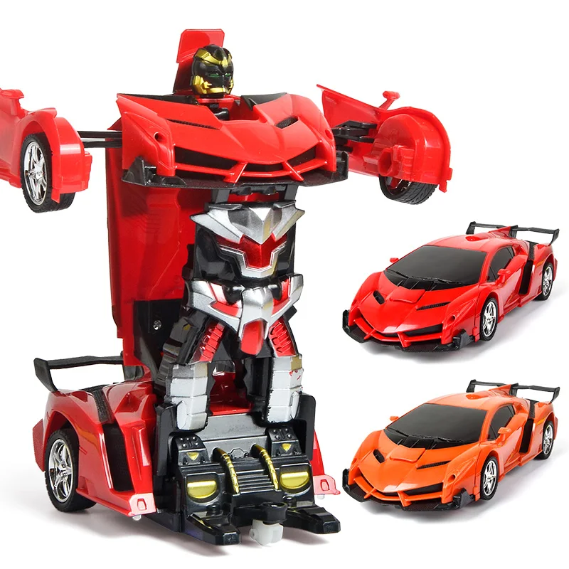 

2019 Newest 2 IN 1 RC Car Model Shock Resistant Transformation Robot Toy Radio Remote Control Carro For Children Christmas Gifts