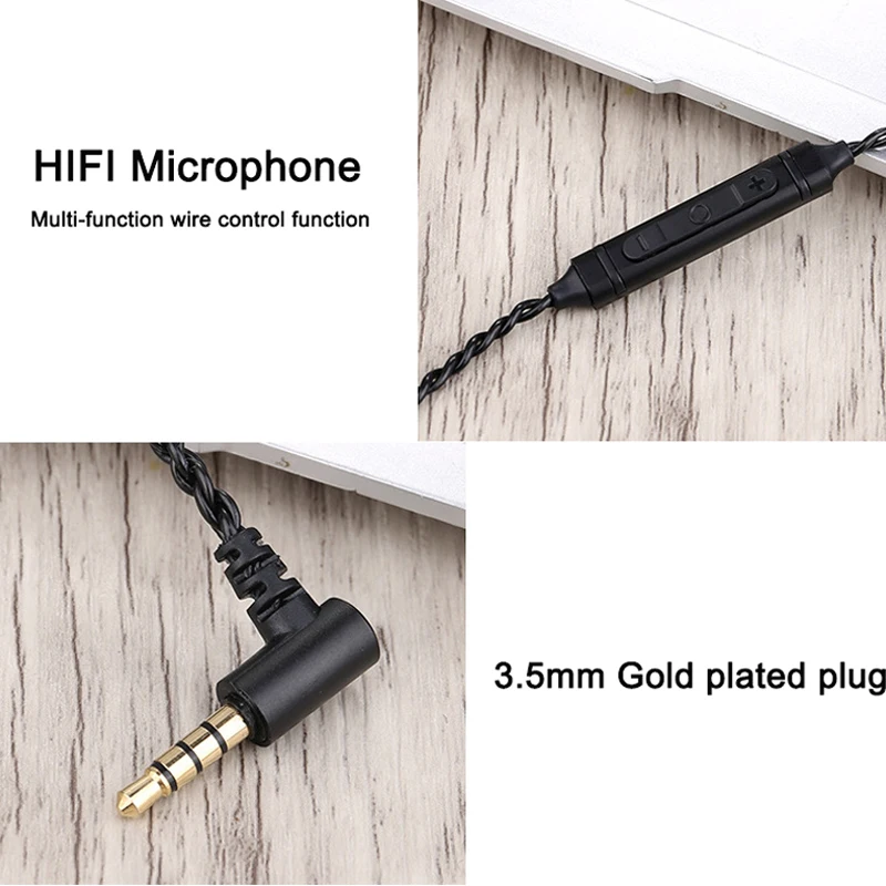 Кабель для наушников MMCX для Shure SE215 SE535 для Sennheiser IE80 IE8 IE8I W4r TF10 A2DC IM50 Cks1100is монокристаллический медный кабель