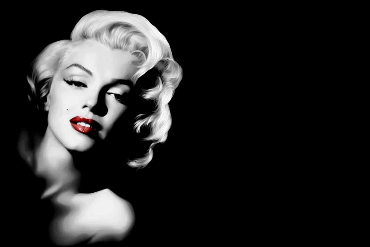Marilyn Monroe Celebrity Celebrities Black White Picture RW095 living