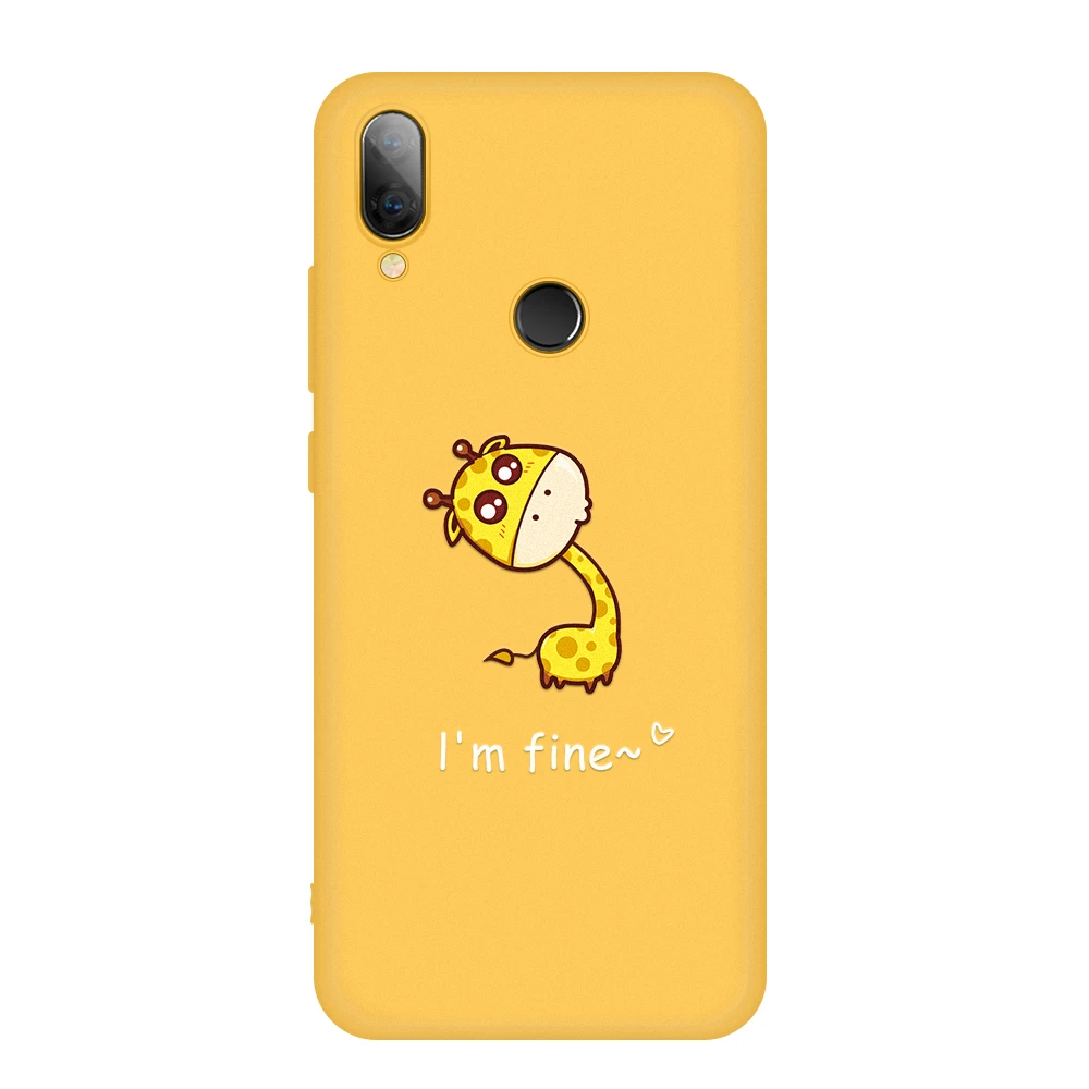 Чехол для телефона с рисунком для Xiaomi Redmi Note 7 5 6 Pro, чехол с милым жирафом и кроликом желтого цвета, мягкий чехол из ТПУ для Xiomi Note7 Pro Note 7Pro - Цвет: 14