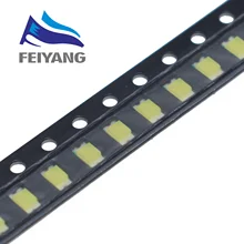 Lumière Diode Led Super brillante, 100 pièces, SMD 1206 blanc froid 1206 5000-8000k 200-300mcd 3.0-3.6v