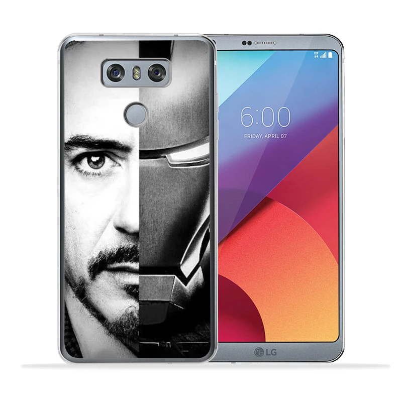 Чехол Marvel для LG G4 G5 G6 V30 Q6 K7 K8 K10 X экран power 2 3 Железный человек Веном Дэдпул Человек-паук задний Чехол