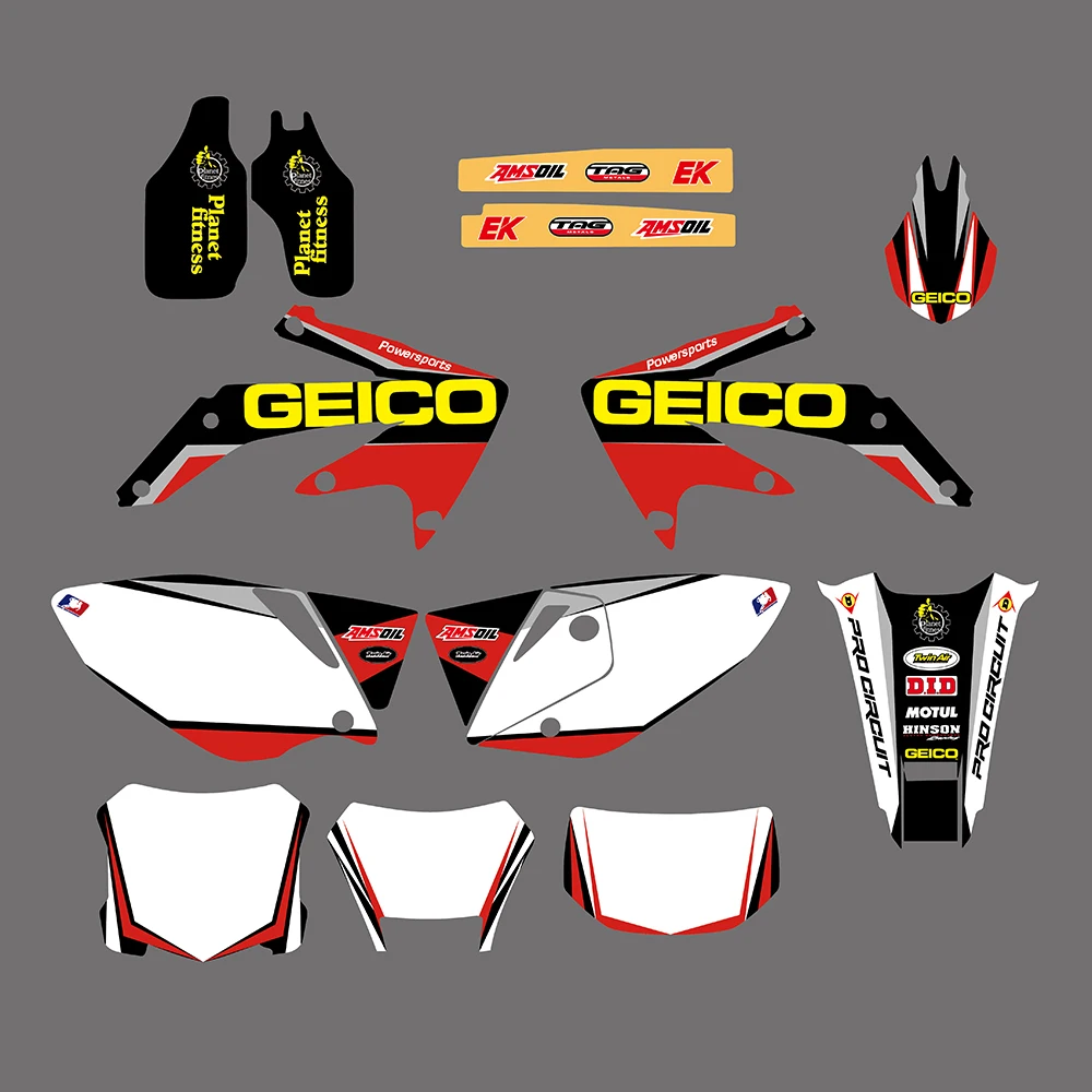 Наклейки для графики и фона Honda CRF450X CRF 450X 450X2005 2006 07 08 09 10 11 12 13 14 15 16 2017 2018|sticker kit|team